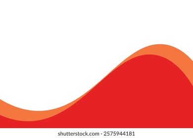 orange wave with a white background