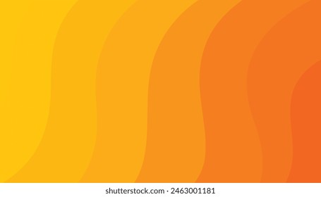 Orange Wellen abstrakter Hintergrund mit Wellen Formen, Banner Sale, Bildschirmhintergrund, Broschüre, Landing Page, Fluid Gradient Formen Zusammensetzung