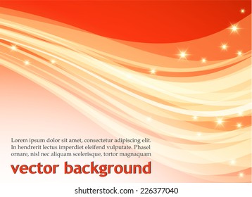 Orange waves background