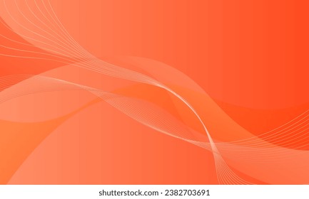 orange waves curves lines smooth gradient abstract background
