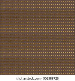 Orange waves on the brown background. Vector.