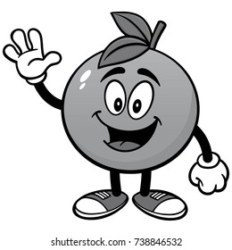 Orange Waving Illustration