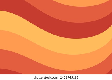 orange wavy abstrac background colour