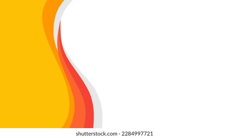 orange wavy abstract background with copy space for your text