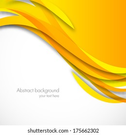 Orange wavy background