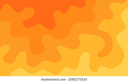 orange wavy background. orange layered gradient background. elegant wavy background wallpaper. abstract honey background. lava liquid illustration.