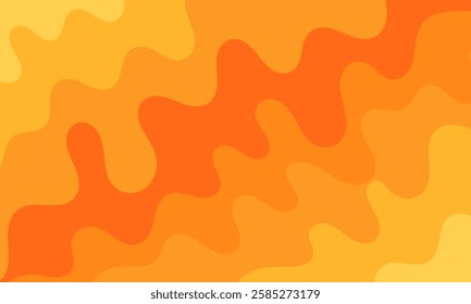 orange wavy background. orange layered gradient background. elegant wavy background wallpaper. abstract honey background. lava liquid illustration.