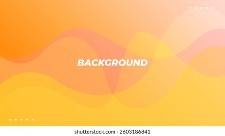 orange wavy gradient background in modern design style