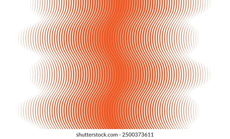 Orange wavy line pattern abstract background for backdrop or presentation