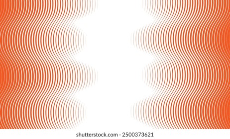 Orange wavy line pattern abstract background for backdrop or presentation