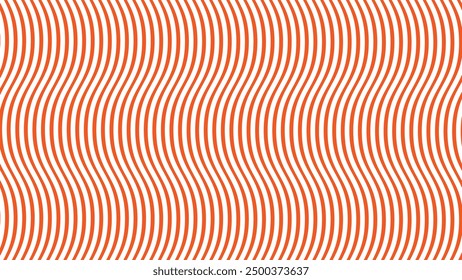 Orange wavy line pattern abstract background for backdrop or presentation