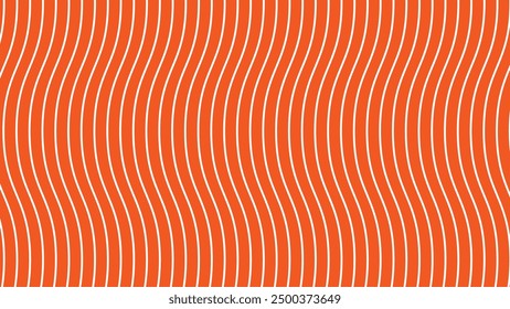 Orange wavy line pattern abstract background for backdrop or presentation