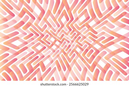 orange wavy lining abstract background