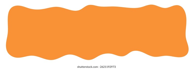 Fondo líquido ondulado naranja. elemento de diseño de miel salpicante. patrón de goteo abstracto de color naranja para el diseño de embalaje. caramelo fundido que fluye sobre fondo blanco.