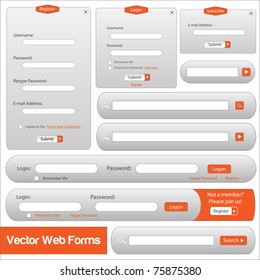 Orange Web Forms Template
