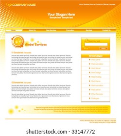 Orange Web Template