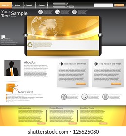 Orange website template