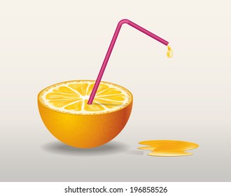 Orange, which gives the juice