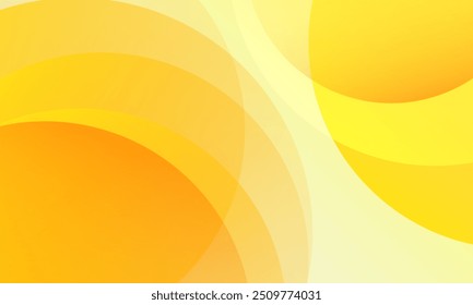 Orange and white abstract background with circles. Vector illustration