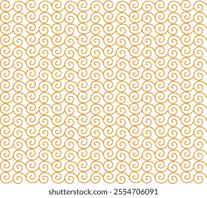 an orange and white background with swirls