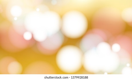 Orange and White Blurry Lights Background Vector Art