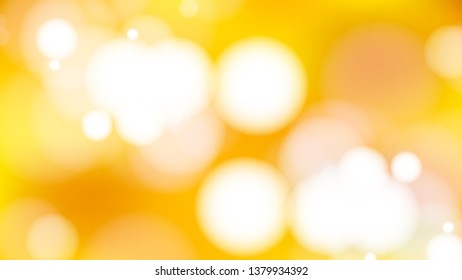 Orange and White Bokeh Lights Background