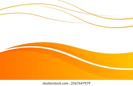 orange and white business wave banner background. overlapping vector waves background.