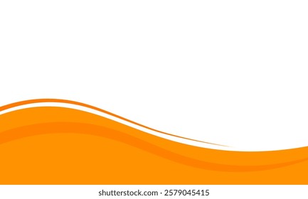 orange and white business wave banner background. overlapping vector waves background.