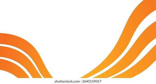 orange and white business wave banner background. eps 10 in presentation