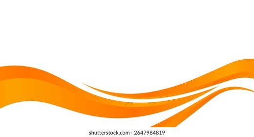 orange and white business wave banner background. overlapping vector waves background.