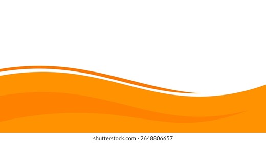orange and white business wave banner background. overlapping vector waves background.