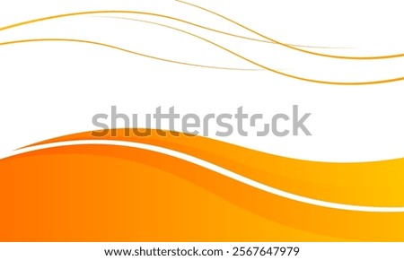 orange and white business wave banner background. overlapping vector waves background.