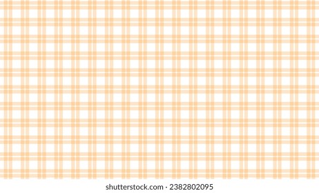 Orange and white checkered plaid background