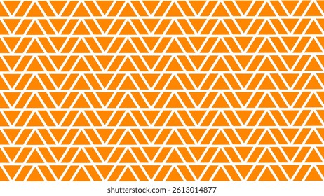 Orange and white chevron pattern background. Abstract lines and waves background.