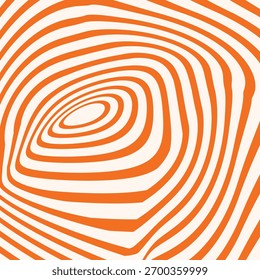 Orange and white concentric spiral creating dynamic optical illusion. Vibrant geometric pattern perfect for
posters, branding, and energetic graphic design projects.