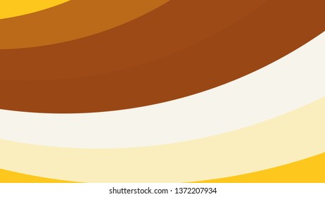 Orange and White Curved Stripes Background Vector Art
