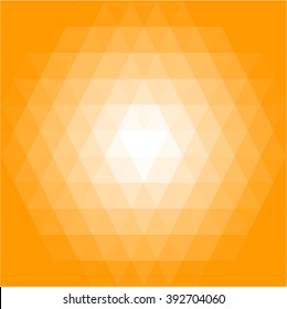 Orange white diamond polygonal pattern Vector illustration, Creative Business Design Templates