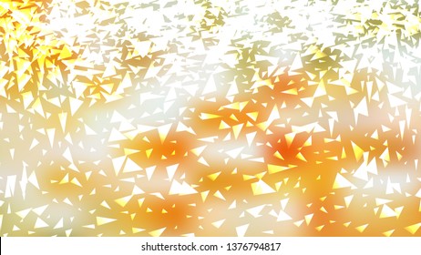 Orange and White Geometric Triangle Background Vector Graphic