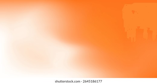 Orange and White Gradient Abstract Background