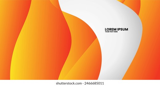 Orange and white gradient geometric shapes