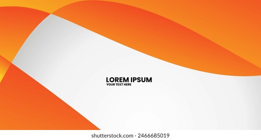 Formas geométricas de degradado naranja y blanco