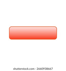 Orange White Gradient UI Button Glossy Single Element for Web Mobile Design