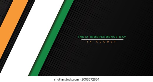 Orange white and green Background with geometric design for India Independence Day. Good template for India National Day design.