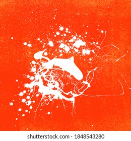 Textura de fondo naranja-blanco