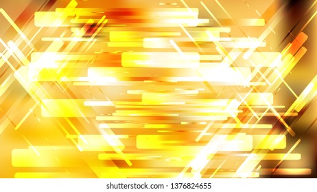 Orange and White Lines Stripes and Shapes Background