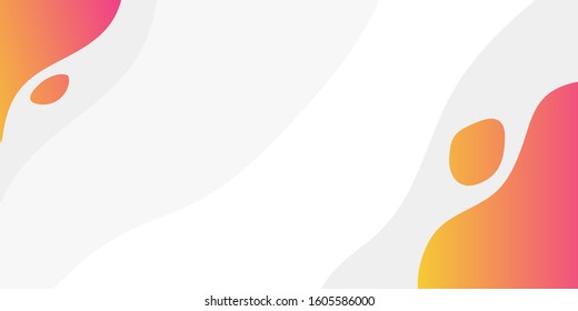 Orange white Liquid wave abstract background for presentation design