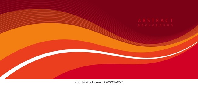Vetor de design de textura de linhas de fundo abstratas de papel laranja e branco