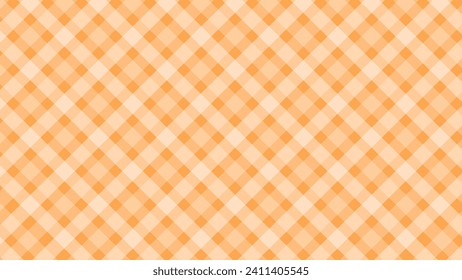 Orange and white pattern plaid background