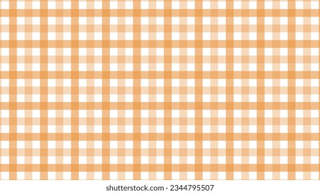 Orange and white plaid checkered pattern