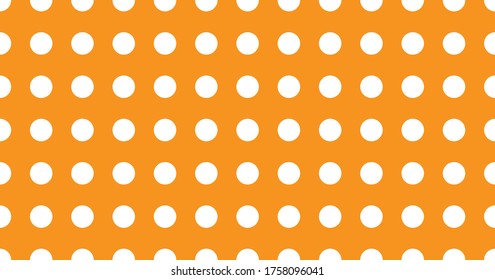 Orange and White Polka Dot Background